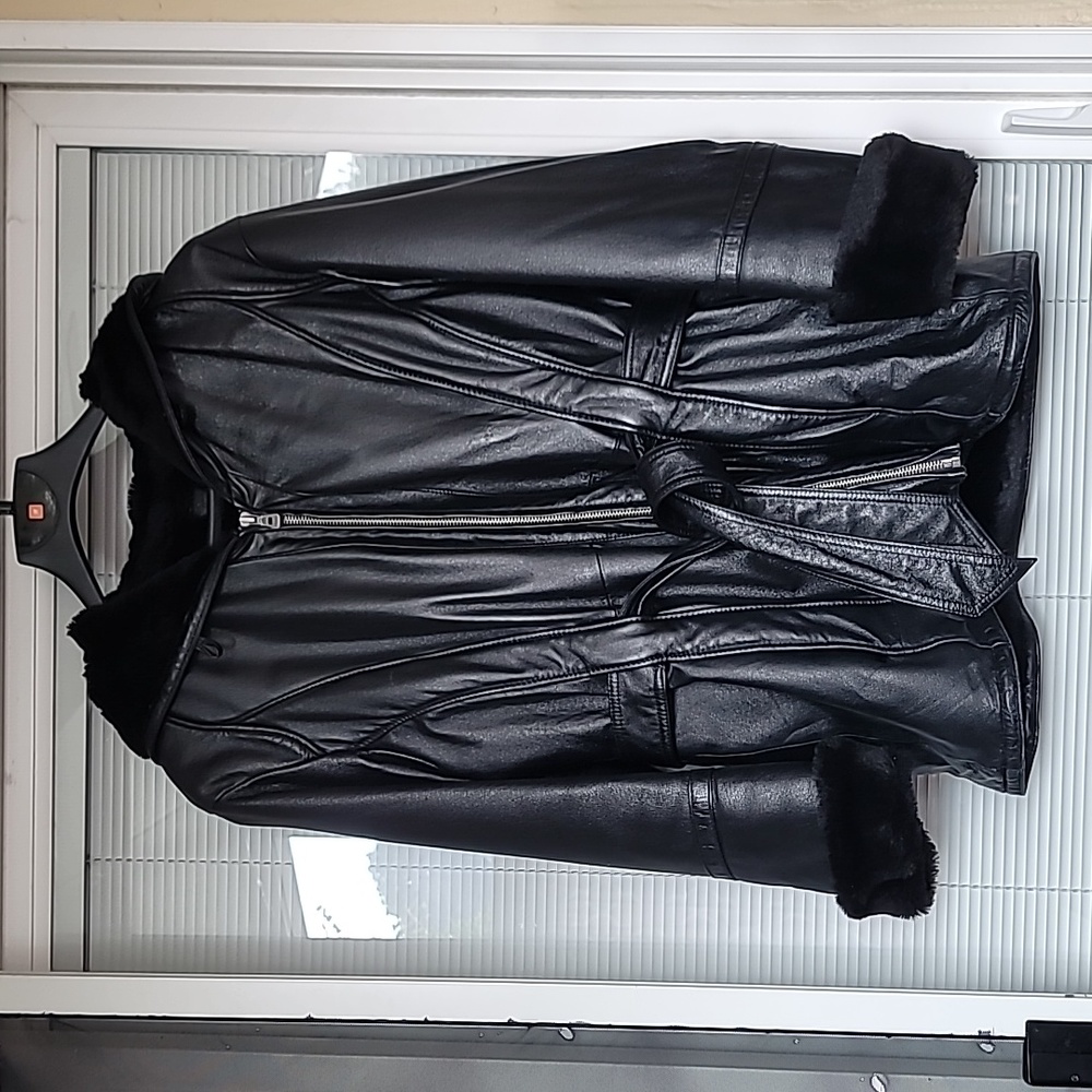 Wilsons Leather Black Leather Coat